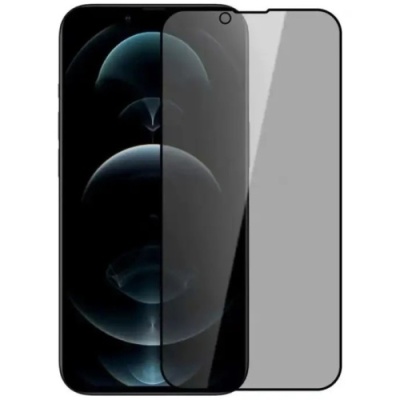 захисне скло glass для apple iphone 13 mini full glue анти-шпигун (чорний) 