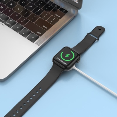 безпровідний зарядний пристрій для apple watch borofone bq13 (білий) 