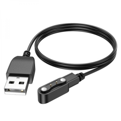 зарядний пристрій для смарт-годинника hoco y10 магнітний (чорний) 4mm*12.5mm 