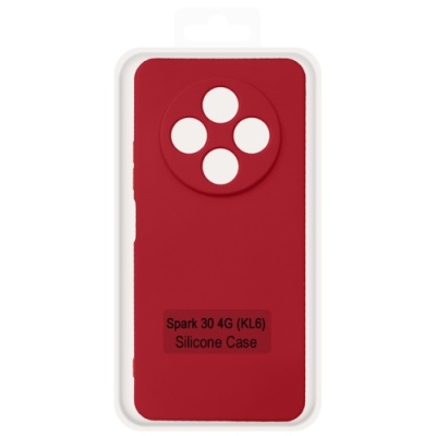 Купить чохол soft silicone case full для tecno spark 30 4g (kl6) (red) онлайн