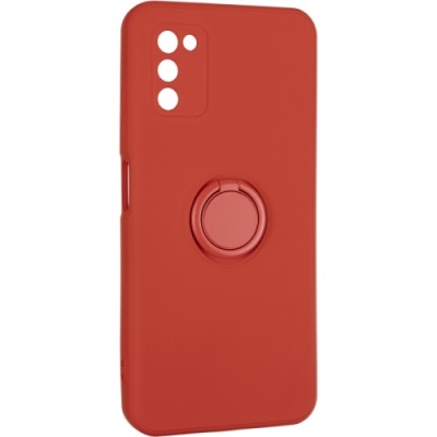 Купить силіконовий чохол soft silicone casevsmagnet ring для samsung a037 galaxy a03s - red онлайн