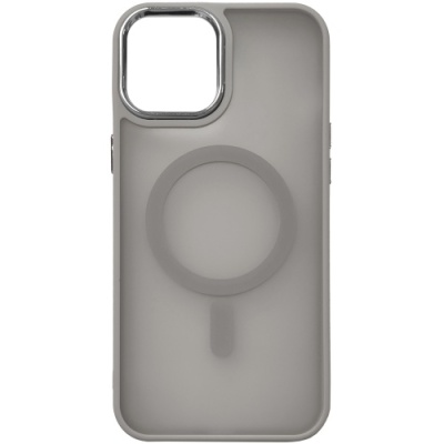 Купить чохол space tpu+pc color chrome with magsafe для apple iphone 15 pro (grey) онлайн