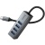 USB HUB Hoco HB1C 4in1 (USB to USB3.0*4) (сірий) usb hub hoco hb1c 4in1 (usb to usb3.0*4) (сірий)