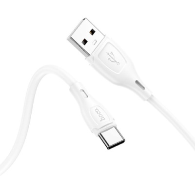 кабель hoco x61 silicone usb - type-c 3.0a/1m (білий) 