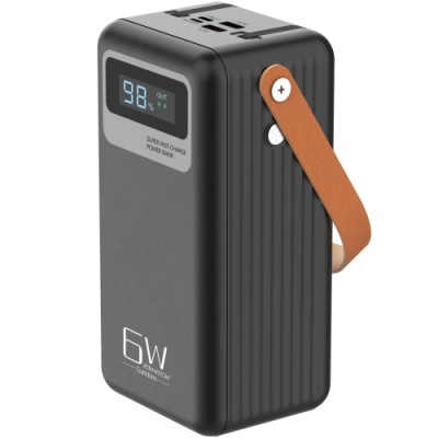 додаткова батарея power bank earldom et-pd16 60000 mah vs led lamp pd20w+qc3.0 22.5w (чорний) 