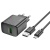 Мережевий Зарядний Пристрій Hoco CS21A 1USB/18W/QC3.0 + (USB - MicroUSB) (Чорний) мережевий зарядний пристрій hoco cs21a 1usb/18w/qc3.0 + (usb - microusb) (чорний)