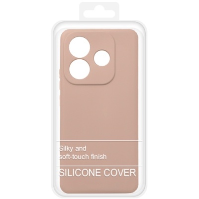 Купить силіконовий чохол soft silicone case для xiaomi redmi note 14 5g (china) (пудра) онлайн