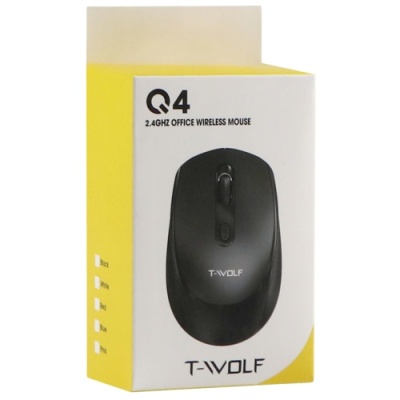 мишка бездротова twolf q4 2.4g (чорний) 