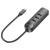 USB HUB Borofone DH5 4-in-1 (Type-C to USB3.0+USB2.0*3) 0.2m (Чорний) usb hub borofone dh5 4-in-1 (type-c to usb3.0+usb2.0*3) 0.2m (чорний)