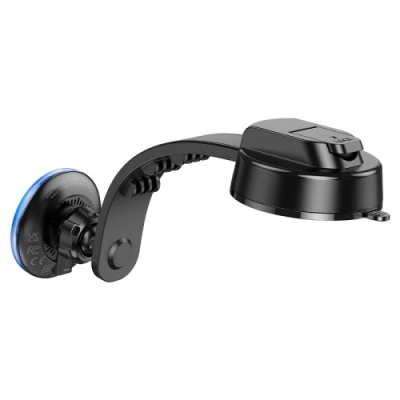 Автотримач Hoco HW25 Magnetic Ring Wireless 15W (Чорний)