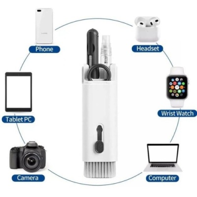 набір для чищення гаджетів 7in1 (біло-сірий) 