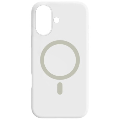 Купить чохол silicone case with magsafe для apple iphone 16 (white) онлайн