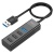 usb hub hoco hb25 easy mix 4-in-1 converter (usb to usb3.0+usb2.0*3) (чорний) 
