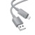 кабель hoco x107 usb - microusb 2.4a/1m (сірий) 