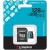 карта пам'яті microsdxc (uhs-1 u3) kingston canvas go! plus 128gb class 10 a2 v30 (r200mb/s) (adapter sd) 