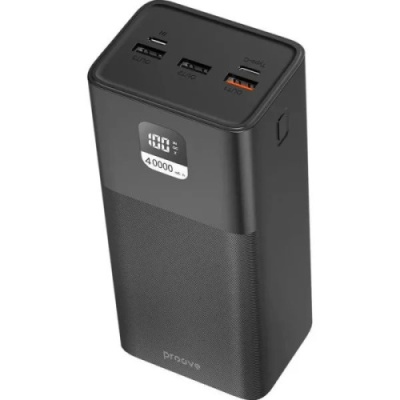 додаткова батарея power bank proove giant 100w 40000mah (black) 