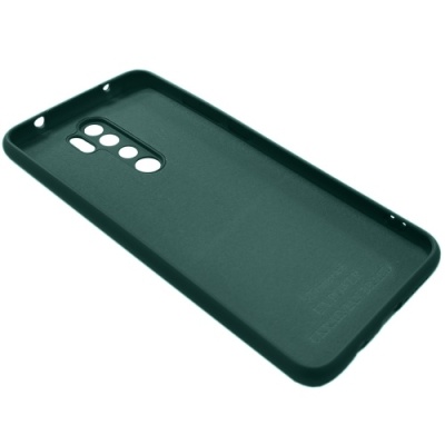 Купить силіконовий чохол soft silicone case для xiaomi redmi note 8 pro - dark green онлайн