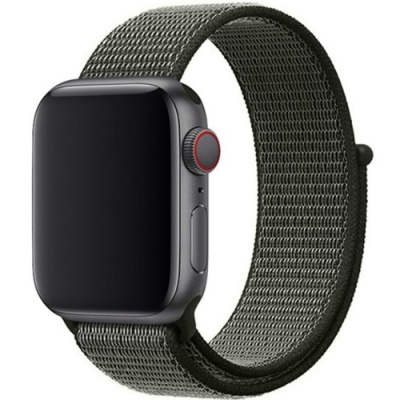 ремінець для apple watch nylon 42/44/45/49 mm (dark olive) 