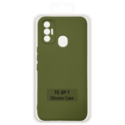 Купить чохол soft silicone case full для tecno spark 7 (хакі) онлайн