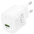 мережевий зарядний пристрій hoco cs52a 1usb/18w/qc3.0 (білий) 