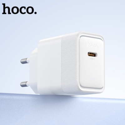 мережевий зарядний пристрій hoco cs113a 1type-c/40w/pd (білий) 
