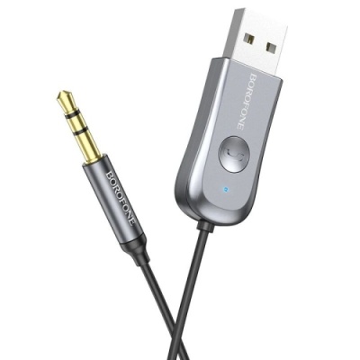Bluetooth аудіо ресівер Borofone BC44 (Сірий)