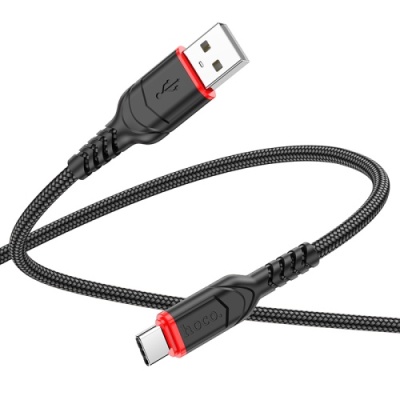 кабель hoco x59 victory usb - type-c 3.0a/3m (чорний) 