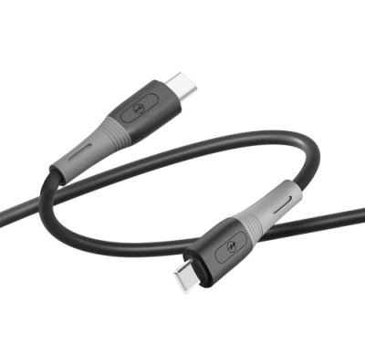 кабель ridea rc-si35 siliconepro type-c - type-c 60w/1m (чорний) 