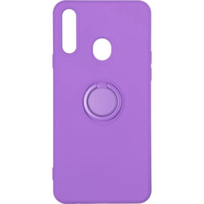 Купить силіконовий чохол soft silicone casevsmagnet ring для samsung a207 galaxy a20s - purple онлайн