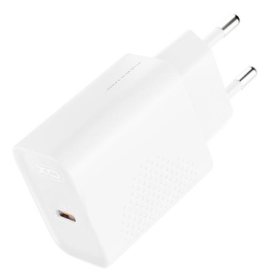 мережевий зарядний пристрій xo l162 1type-c/30w/pd (бiлий) 