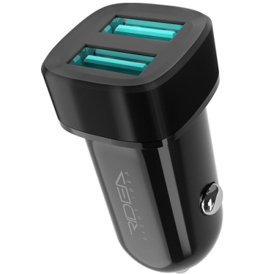 Автомобільний Зарядний Пристрій Ridea RCC-21012 Grand 2USB 2.4A (Чорний)