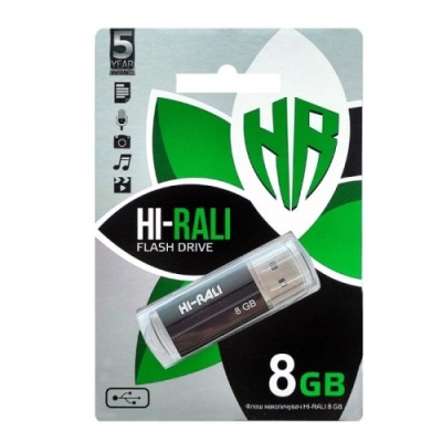 usb флеш-накопичувач hi-rali corsair 8gb (чорний) 