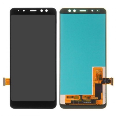 дисплей для samsung a530 galaxy a8 (2018), чорний, із сенсорним екраном, (tft), best copy, сopy
