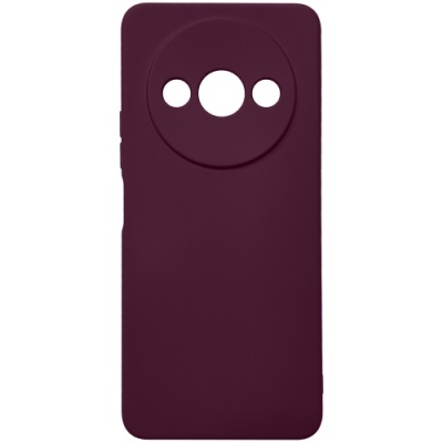 Купить силіконовий чохол soft silicone case для xiaomi redmi a3/poco c61 (бордовий) онлайн