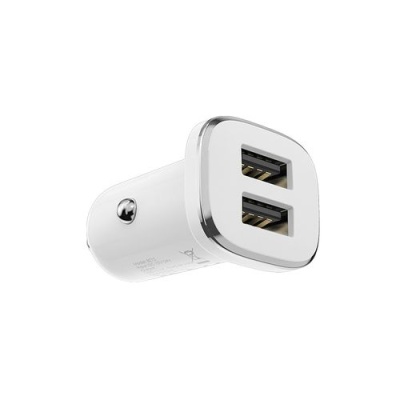 Автомобільний Зарядний Пристрій Borofone BZ12 2USB/2.4A (Білий)