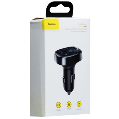 FM Модулятор Baseus (CCMT000001) S-09A 2.4A/2 USB (Чорний)