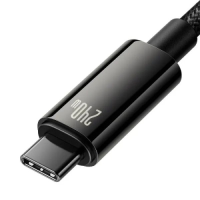 кабель baseus tungsten gold type-c - type-c 240w/2m (cawj040101) (black) 