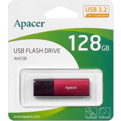 usb флеш-накопичувач apacer ah25b 128gb 3.2 (червоний) 