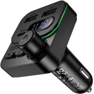 FM Модулятор Borofone BC61 PD30W + USB 15W (Чорний)