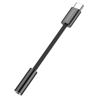 перехідник borofone bv15 type-c - 3.5 audio jack (чорний) 