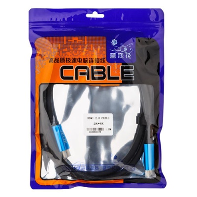 кабель hdmi - hdmi (v2.0) 1.5m 4k (чорний) тех.пак 
