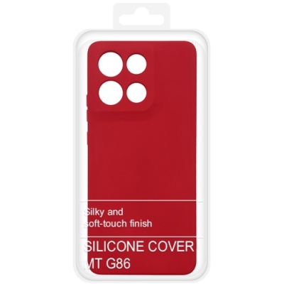 Купить силіконовий чохол soft silicone case для motorola g86 (червоний) онлайн