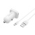 Автомобільний Зарядний Пристрій Borofone BZ12A 1USB/18W/QC3.0 + (USB - MicroUSB) (Білий) Автомобільний Зарядний Пристрій Borofone BZ12A 1USB/18W/QC3.0 + (USB - MicroUSB) (Білий)