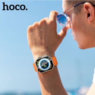 смарт-годинник hoco y23 ultra smart sports watch(call version) (золотий) 