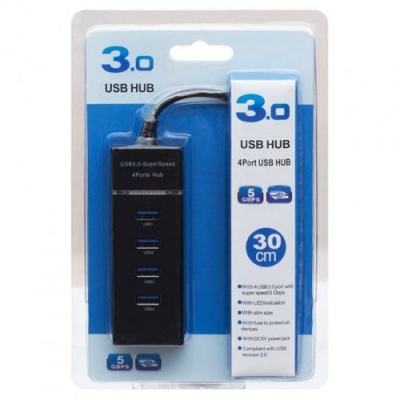 usb hub rs009 / 303 4usb (чорний) 