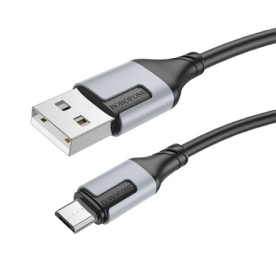 кабель borofone bx101 creator usb - microusb 2.4a/1m (чорний) 