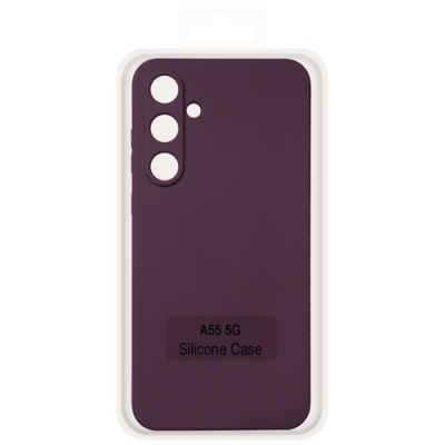 Купить чохол soft silicone case full для samsung a556 galaxy a55 5g (бордовий) онлайн