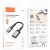 перехідник hoco ua24 lightning to usb 2.0 (сірий) 