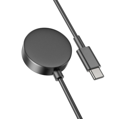 безпровідний зарядний пристрій hoco cw48 (samsung wach 1-5th series 2.5w) (чорний) 
