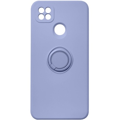 Купить силіконовий чохол soft silicone casevsmagnet ring для xiaomi redmi 9c/10a - lavander онлайн